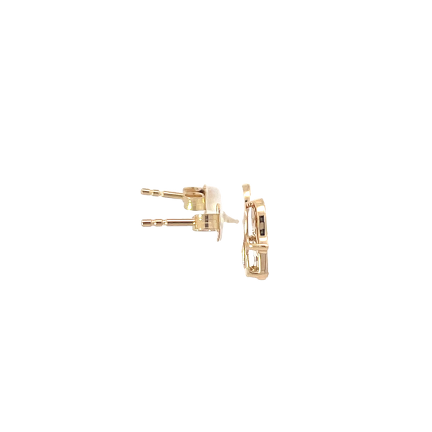 Yellow Gold Diamond Hand Studs