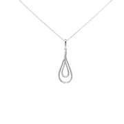 White Gold Diamond Pendant Necklace