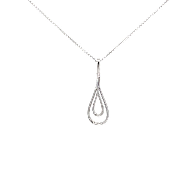 White Gold Diamond Pendant Necklace