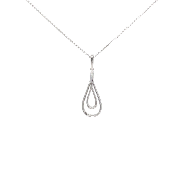 White Gold Diamond Pendant Necklace