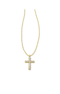Kendra Scott Crystal Cross Pendant Necklace