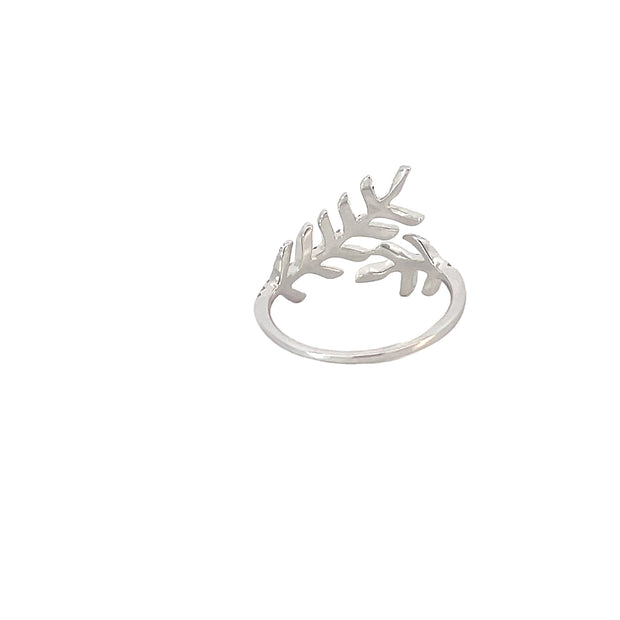 White Gold Diamond Vine Ring