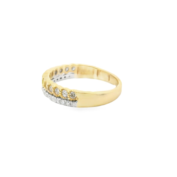 Double Row Diamond Band