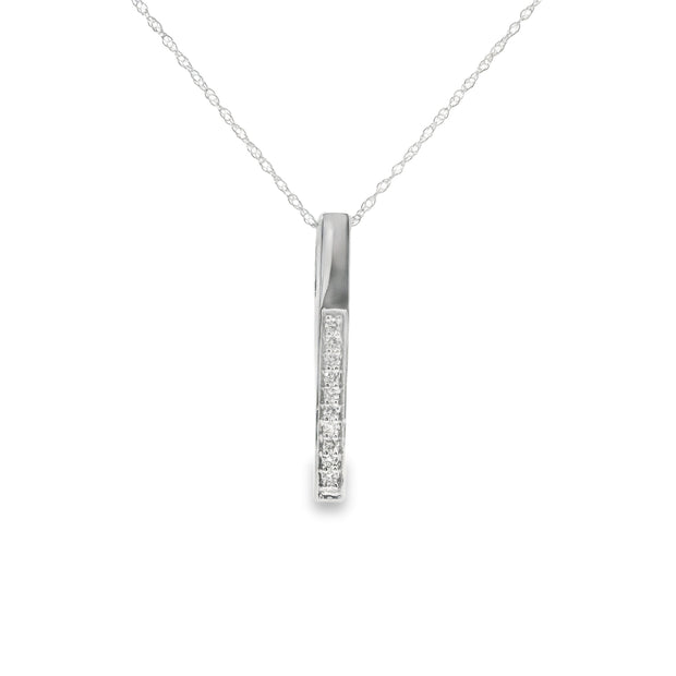 Diamond Bar Pendant