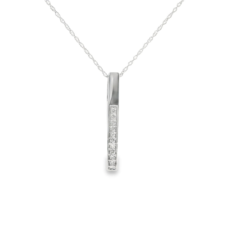 Diamond Bar Pendant