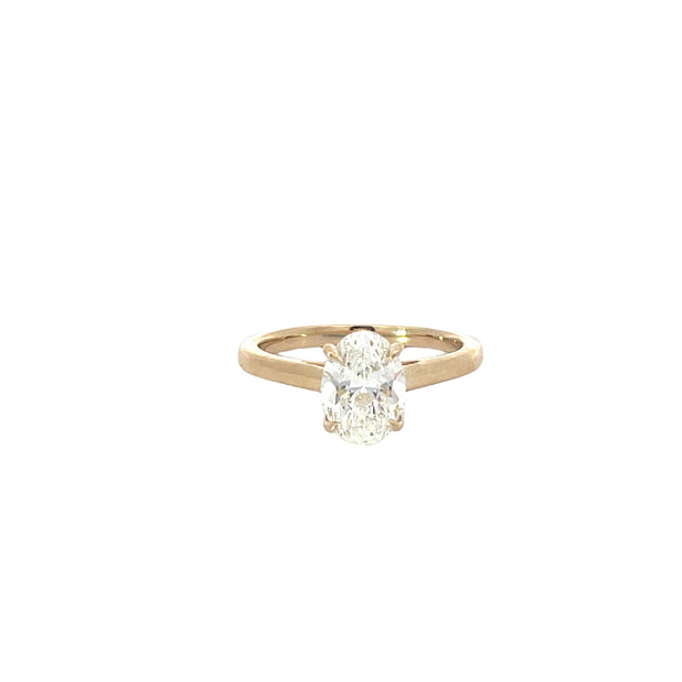Oval Lab Grown Diamond Engagement Ring