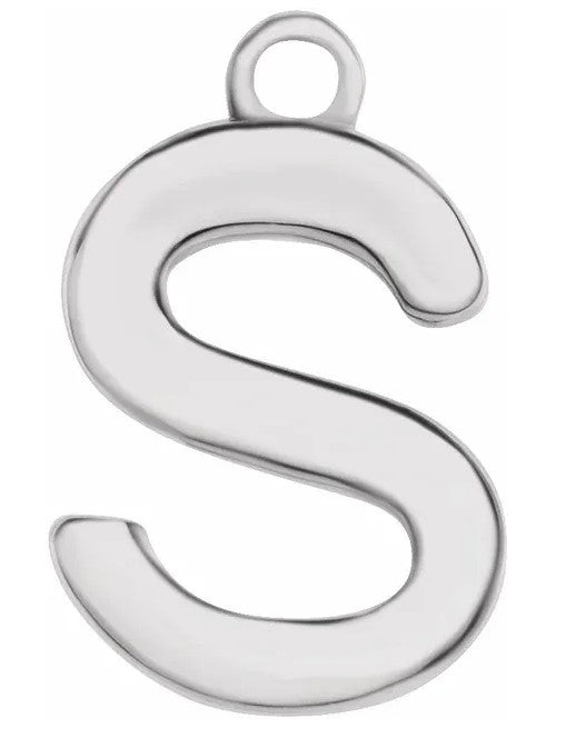 14 Karat "S" Dangle