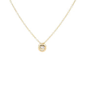 Lab Grown Bezel Set Diamond Necklace