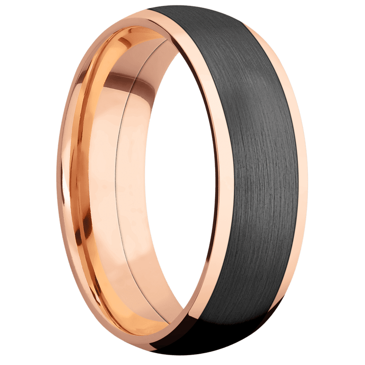14K Rose Gold + Polish Finish