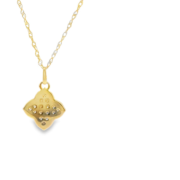 Diamond Clover Pendant