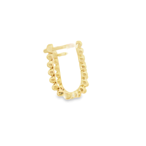 U-Shaped Beaded Huggies