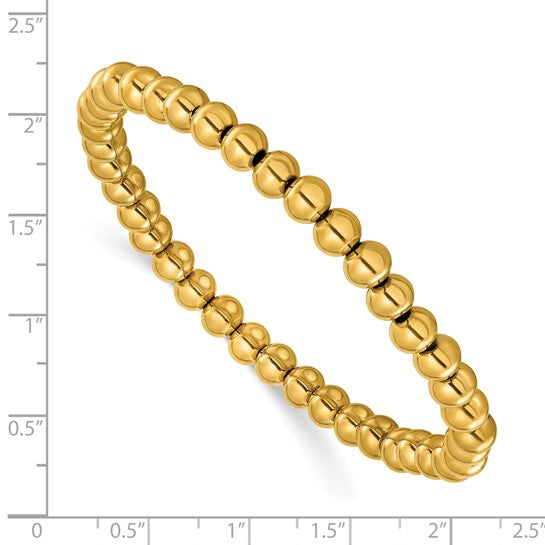 Yellow Plated Beaded Bracelet