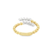 Beaded Bypass Diamond Ring