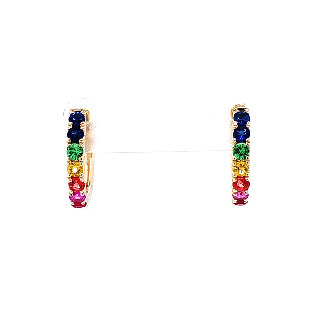Sapphires Hoops