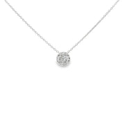 Diamond Pave Disc Pendant