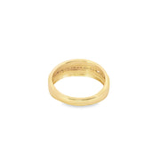 Tapered Cigar Band with Baguette Diamonds