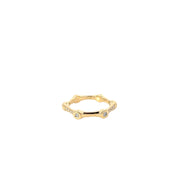 Yellow Modern Electrum Diamond Ring