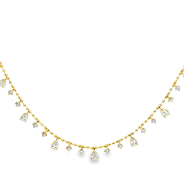 Diamond Charm Choker Necklace