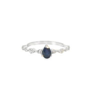 Sapphire and Diamond Ring