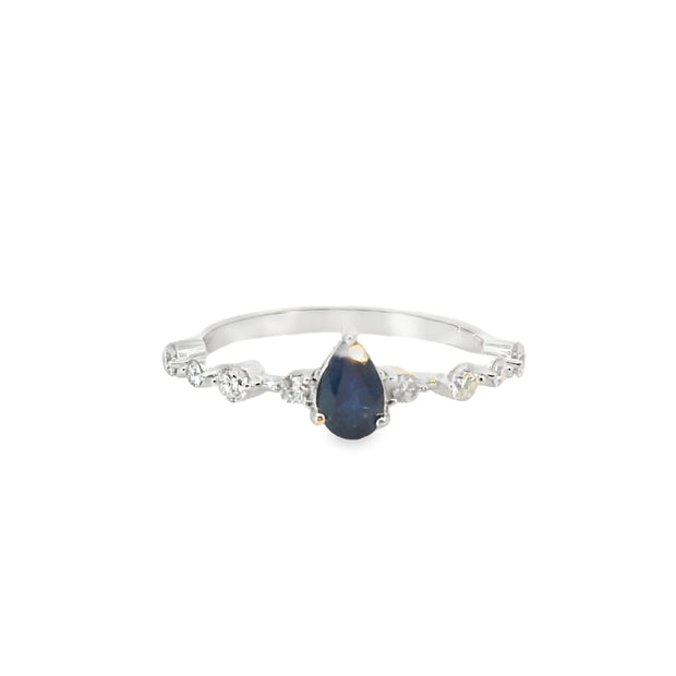 Sapphire and Diamond Ring