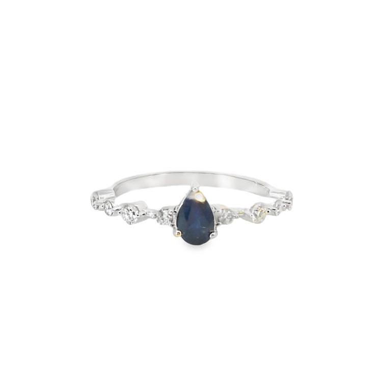 Sapphire and Diamond Ring