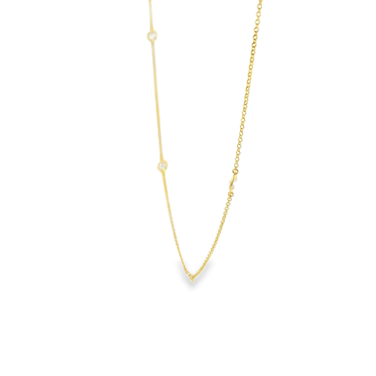Lab Grown Diamond Station Necklace