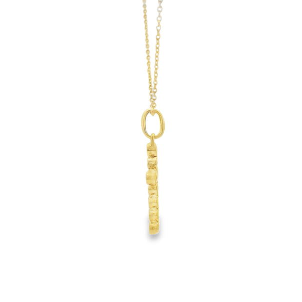 Bezel Cross Pendant