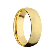 14K Yellow Gold + Satin Finish