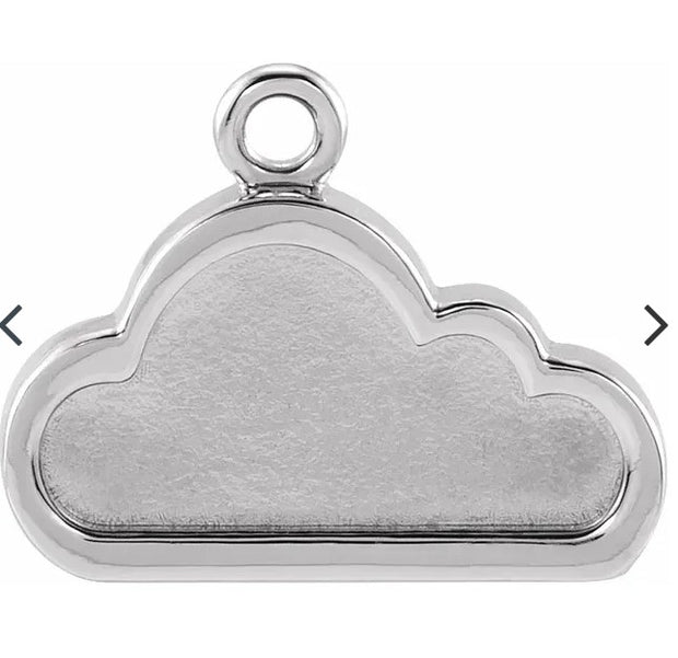 14 Karat Cloud Dangle