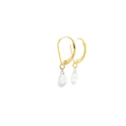 14 Karat Yellow Gold Lab Grown Diamonds Drop Earrings