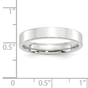 6mm White Gold Band