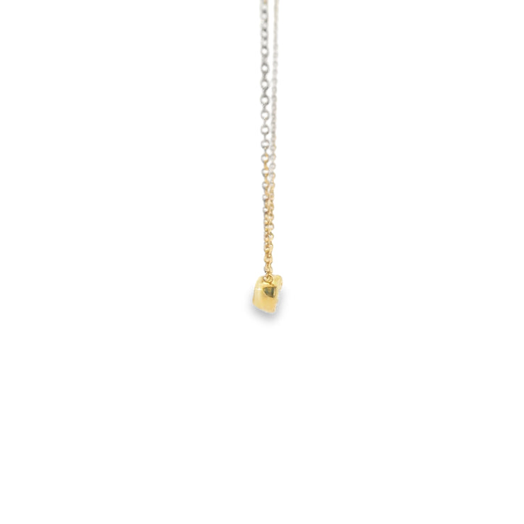 Bezel Set Oval Diamond Pendant