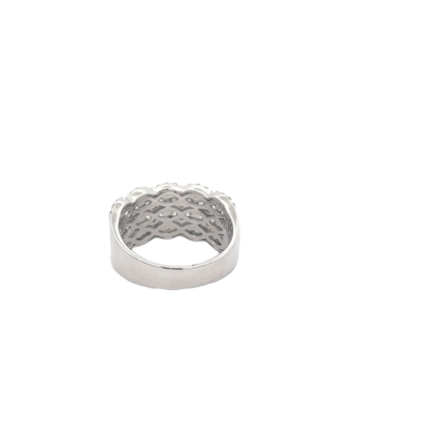 14 Karat White Gold Diamond Ring
