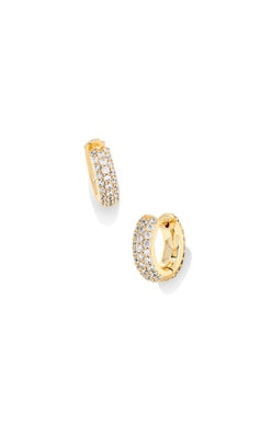 Kendra Scott Mikki Pave Huggie Earrings