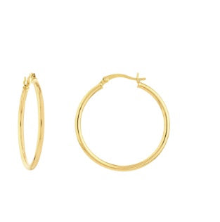 Yellow Gold Polished Hoops