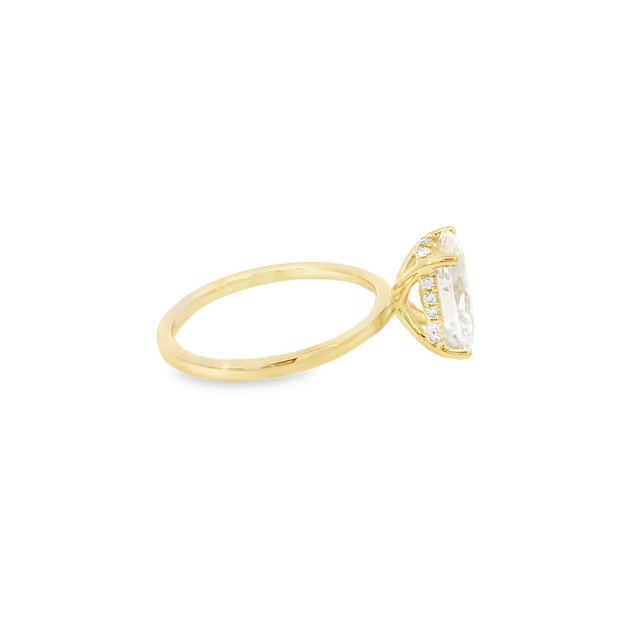 Yellow Gold Lab Grown Engagement Ring