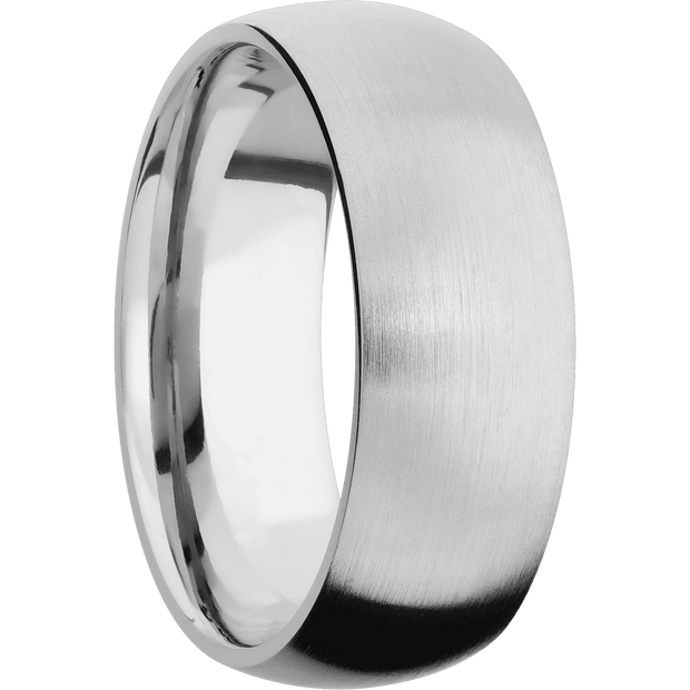 14K White Gold + Satin Finish