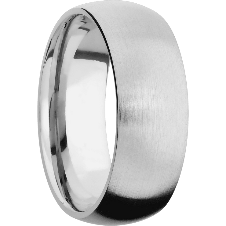 14K White Gold + Satin Finish