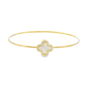 Mother of Pearl Clover Bangle