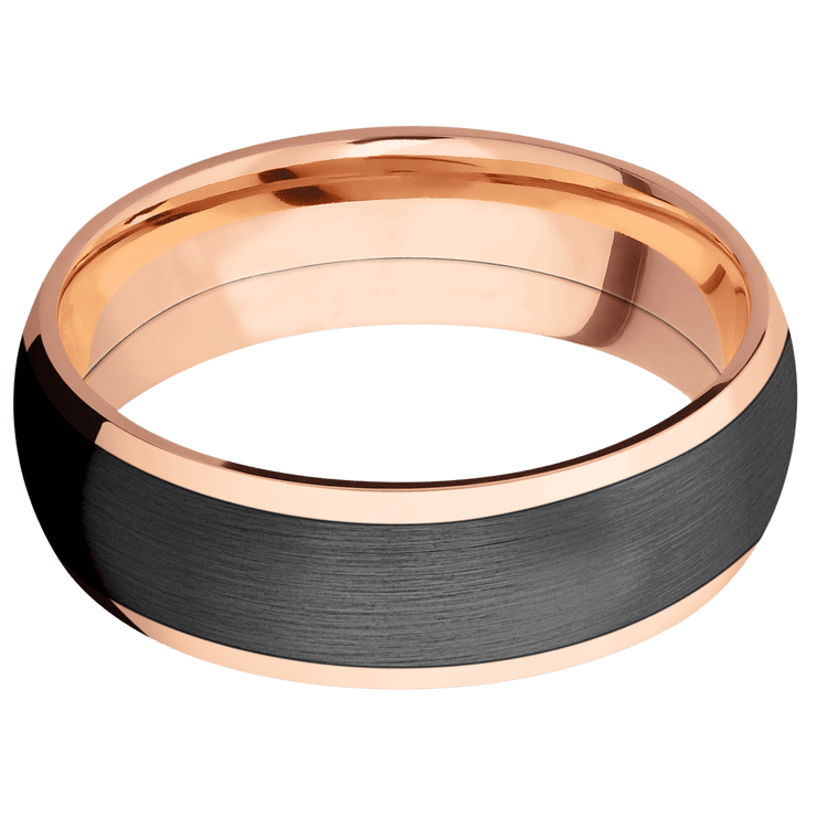 14K Rose Gold + Polish Finish