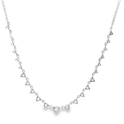 Graduated Diamond 1/2 Tennis Necklace