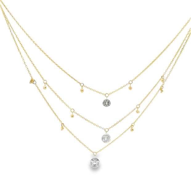 Diamond Multi-Strand Necklace