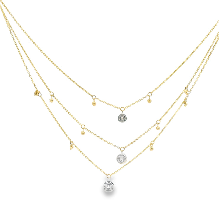 Diamond Multi-Strand Necklace