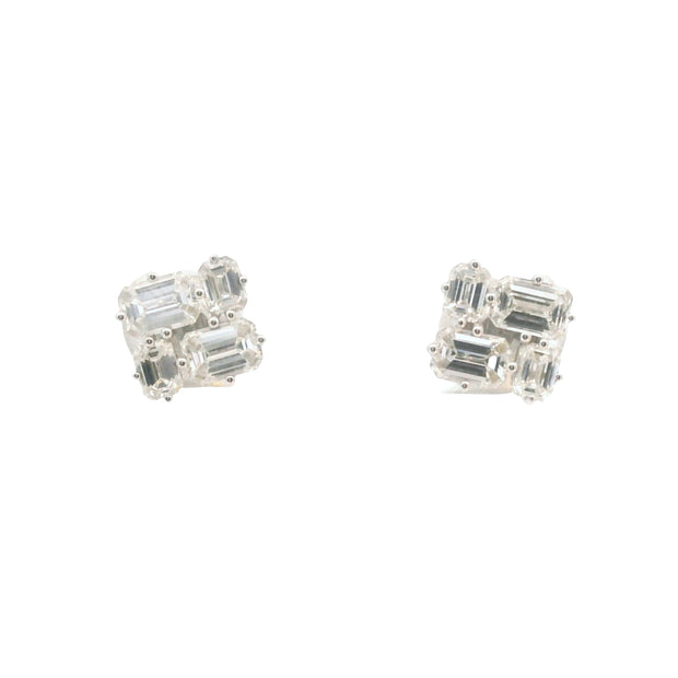 Diamond Cluster Studs