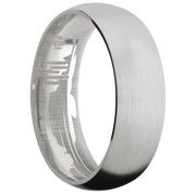 14K White Gold + Satin Finish