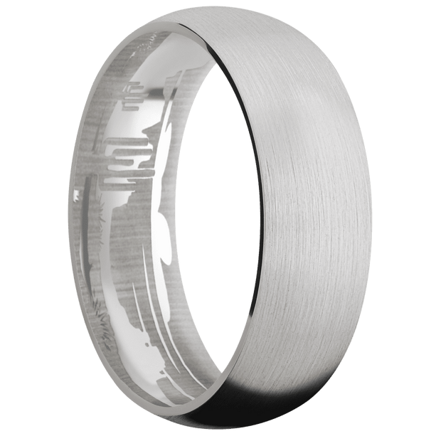 14K White Gold + Satin Finish