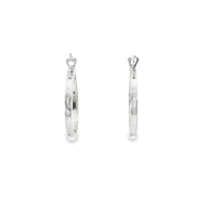 Diamond Inside Out Hoops