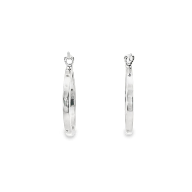 Diamond Inside Out Hoops