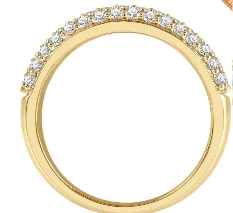 14 Karat Yellow Gold Prong Set Band