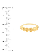 Yellow Gold Scalloped Seashell Ring